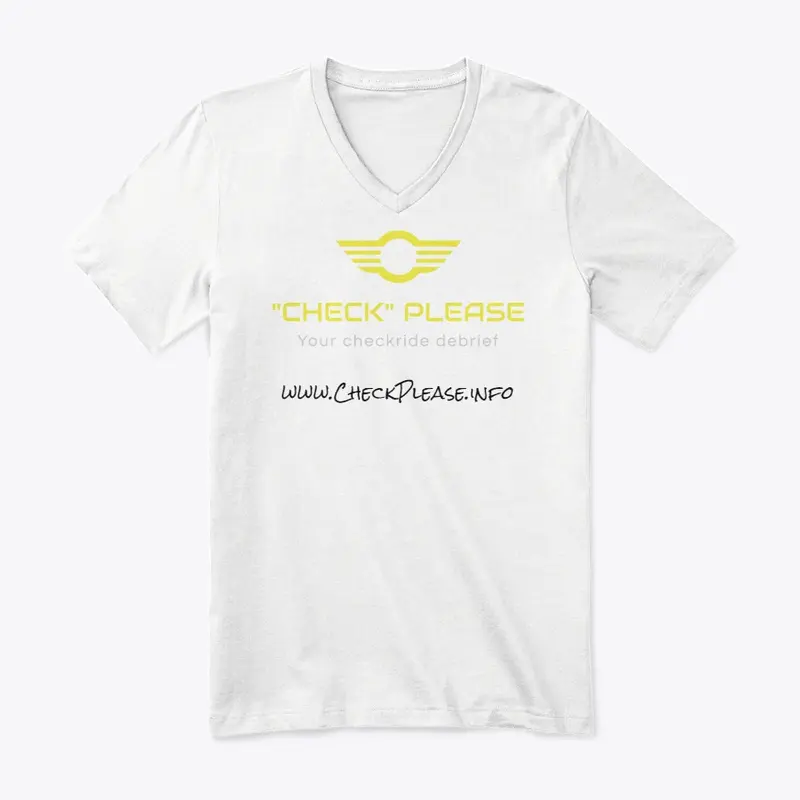 Check Please Tee White