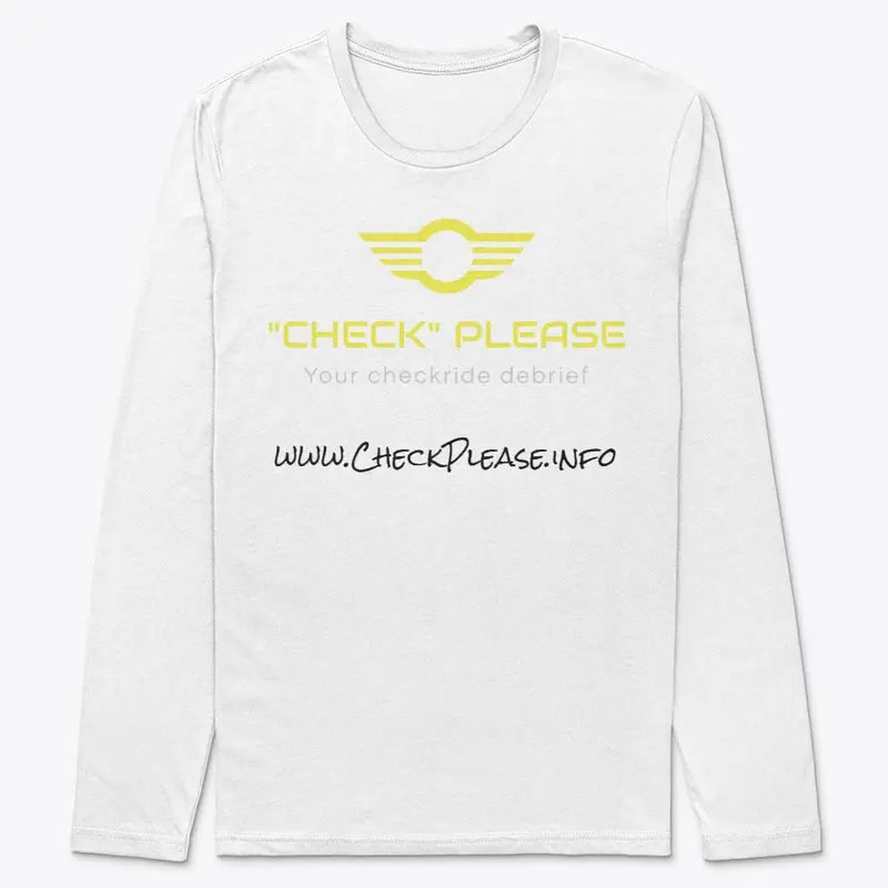 Check Please Tee White