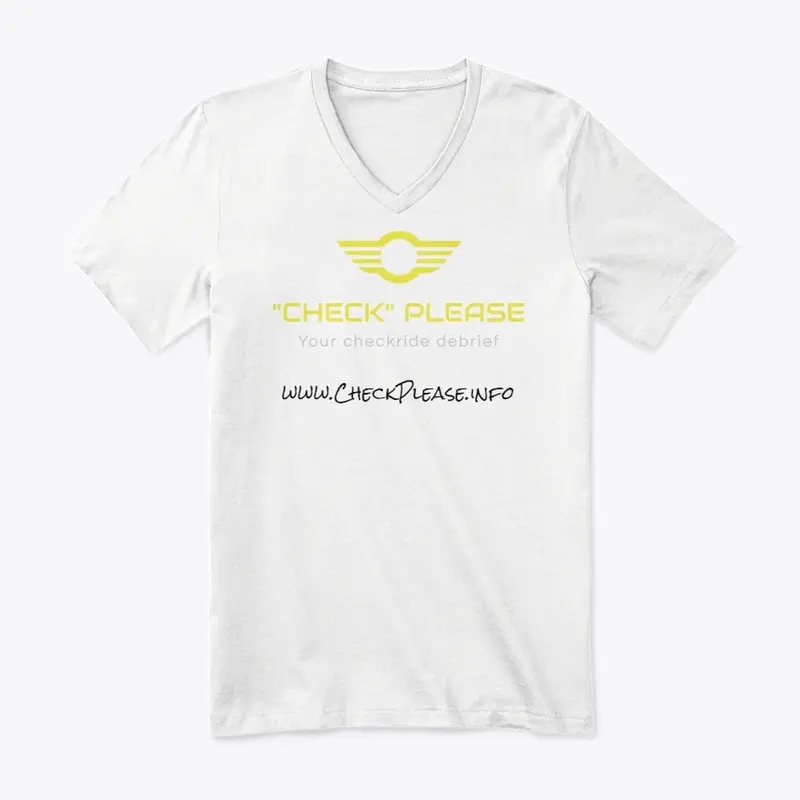 Check Please Tee White